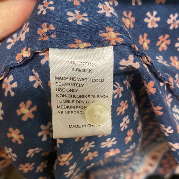 Trovata birds of paradise silk and cotton blouse top - Picture 4 of 4